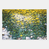 黄色と緑の自然 ラッピングペーパーシート (正面)