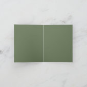 黄色と緑の花の筆致 サンキューカード (内部)