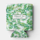 黄色と緑の葉色 缶クーラー (裏面)