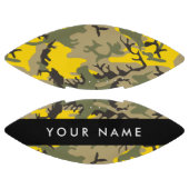黄色と緑の迷彩自分の名前をパーソナライズ アメリカンフットボール (パネル)