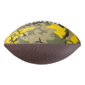 黄色と緑の迷彩自分の名前をパーソナライズ アメリカンフットボール (回転90)