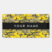 黄色と緑の迷彩自分の名前をパーソナライズ 横断幕 (横)
