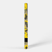 黄色と緑の迷彩自分の名前をパーソナライズ SAMSUNG GALAXYケース (右側面)