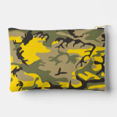 黄色と緑の迷彩、軍隊、陸軍 アクセサリーポーチ (裏面)