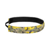 黄色と緑の迷彩、軍隊、陸軍 アスレチックヘッドバンド (左)