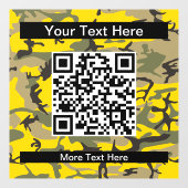 黄色と緑の迷彩、軍隊、陸軍 ウィンドウサイン (シート)