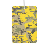 黄色と緑の迷彩、軍隊、陸軍 カーエアーフレッシュナー (正面)