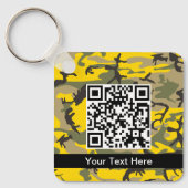 黄色と緑の迷彩、軍隊、陸軍 キーホルダー (正面)