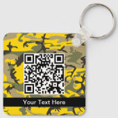 黄色と緑の迷彩、軍隊、陸軍 キーホルダー (裏面)