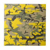 黄色と緑の迷彩、軍隊、陸軍 タイル (正面)