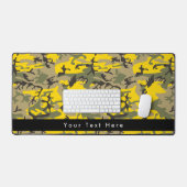 黄色と緑の迷彩、軍隊、陸軍 デスクマット (キーボード&マウス)