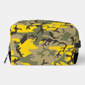 黄色と緑の迷彩、軍隊、陸軍 ドップキット (裏面)