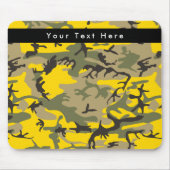 黄色と緑の迷彩、軍隊、陸軍 マウスパッド (正面)