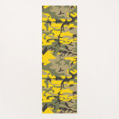 黄色と緑の迷彩、軍隊、陸軍 ヨガマット (正面)