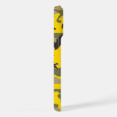 黄色と緑の迷彩、軍隊、陸軍 iPhoneケース (右側面)