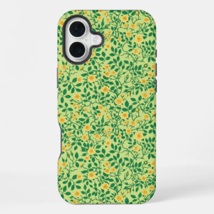黄色と緑の野生バラ iPhone 16 PLUSケース