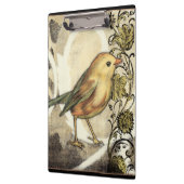 黄色と緑の鳥のヴィンテージ背景 クリップボード (左)