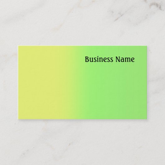 黄色と緑 名刺 (正面)