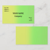 黄色と緑 名刺 (正面/裏面)
