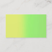 黄色と緑 名刺 (裏面)