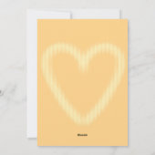 黄色と茶色のバレンタインデー シーズンカード (裏面)