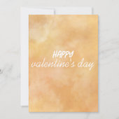 黄色と茶色のバレンタインデー シーズンカード (正面)