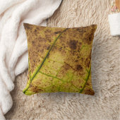 黄色と茶色の枯れ葉 クッション (ブランケット)