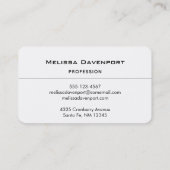 黄色と茶色の秋のマクロリーフ 名刺 (裏面)