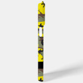 黄色と茶色の迷彩自分の名前をパーソナライズ Case-Mate iPhoneケース (裏面 / 右)