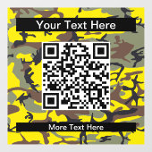 黄色と茶色の迷彩、軍隊、陸軍 ウィンドウサイン (シート)