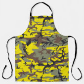 黄色と茶色の迷彩、軍隊、陸軍 エプロン (正面)
