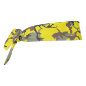 黄色と茶色の迷彩、軍隊、陸軍 タイヘッドバンド (回転270)