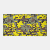 黄色と茶色の迷彩、軍隊、陸軍 デスクマット (正面)