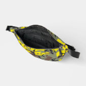 黄色と茶色の迷彩、軍隊、陸軍 ファニーパック (見開き)