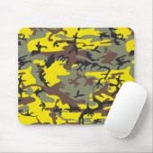 黄色と茶色の迷彩、軍隊、陸軍 マウスパッド (マウス)