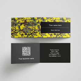 黄色と茶色の迷彩、軍隊、陸軍 名刺