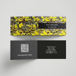 黄色と茶色の迷彩、軍隊、陸軍 名刺