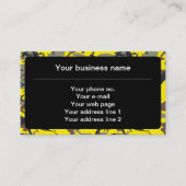 黄色と茶色の迷彩、軍隊、陸軍 名刺 (正面)