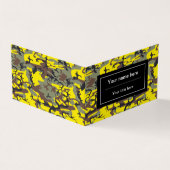 黄色と茶色の迷彩、軍隊、陸軍 名刺 (外部)