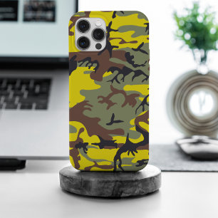 黄色と茶色の迷彩、軍隊、陸軍 iPhone 15 PRO MAXケース
