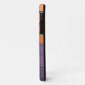 黄色と薄紫ストライプの模様 Case-Mate iPhoneケース (裏面/左)