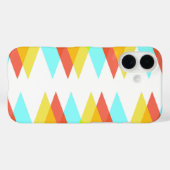 黄色と赤とライトブルーの三角形 Case-Mate iPhoneケース (裏面 (横))