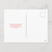 黄色と赤のアフリカの部族模様クワンザ シーズンポストカード (裏面)