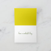 黄色と赤のアルストロメリアの花 カード (内部)