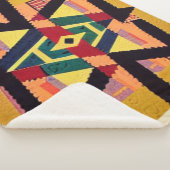 黄色と赤のキアステカルト シェルパブランケット (3/4)