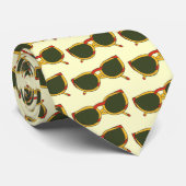 黄色と赤のサングラスノベルティネクタイ ネクタイ (ロール)