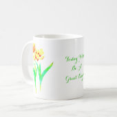 黄色と赤のチューリップ クラシック マグカップ (正面左)