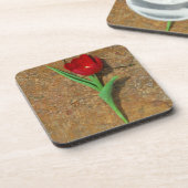 黄色と赤のチューリップ コースター (左側)