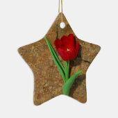 黄色と赤のチューリップ セラミックオーナメント (右)