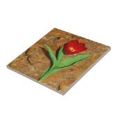 黄色と赤のチューリップ タイル (側面)